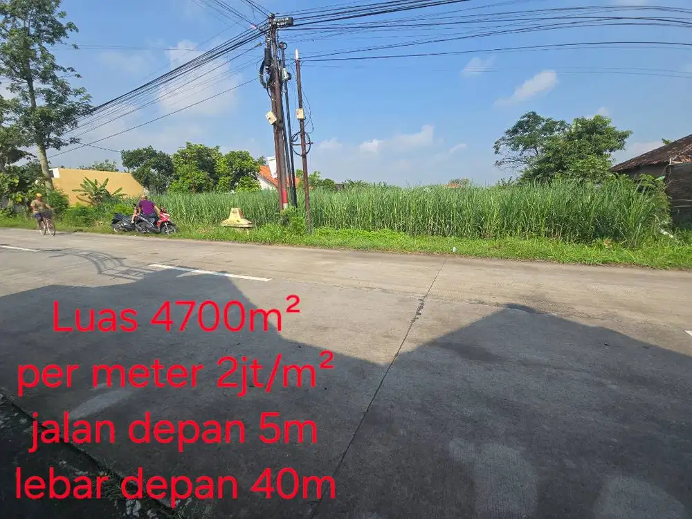 Tanah Luas 4.700 m² – Cocok untuk Investasi & Pengembangan!