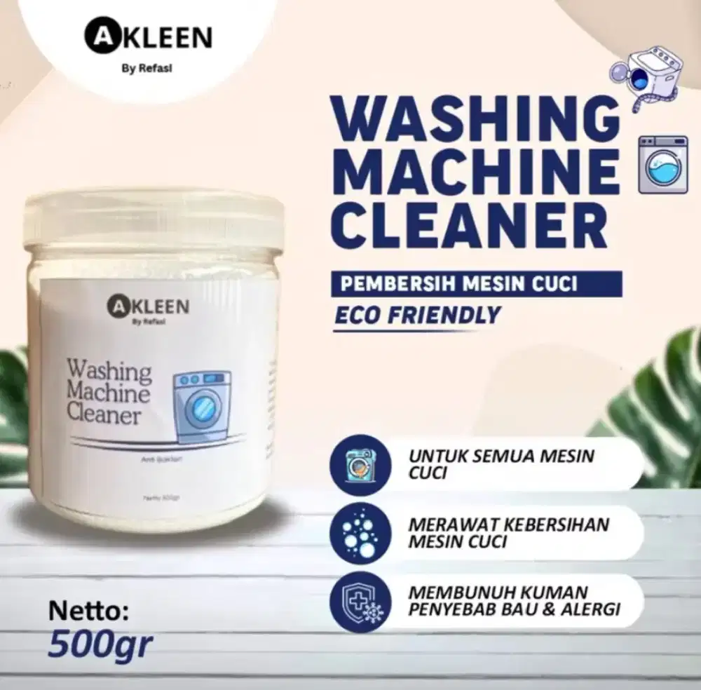Akleen pembersih mesin cuci ukuran 500g
