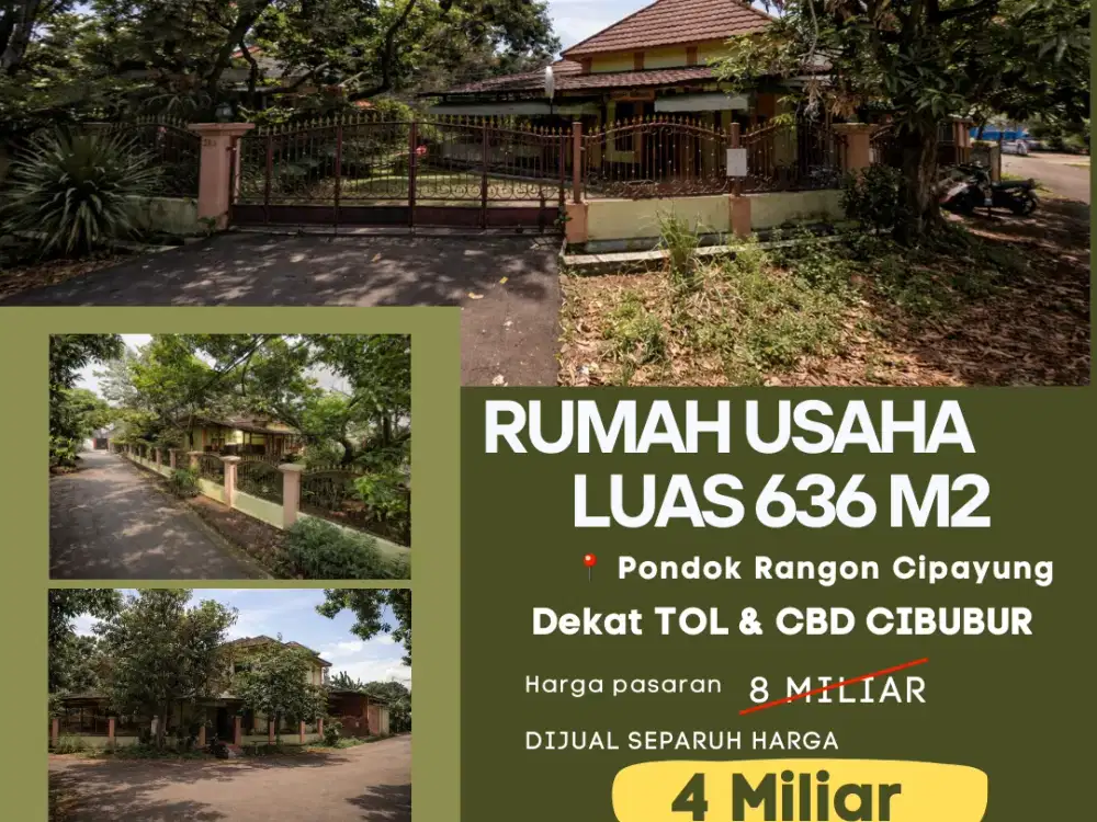Rumah Besar Cocok untuk Jadi Gudang - Kantor - Workshop Harga Termurah