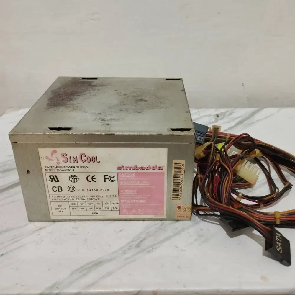 Power Supply PSU ATX Komputer PC Simbadda SimCool 430w