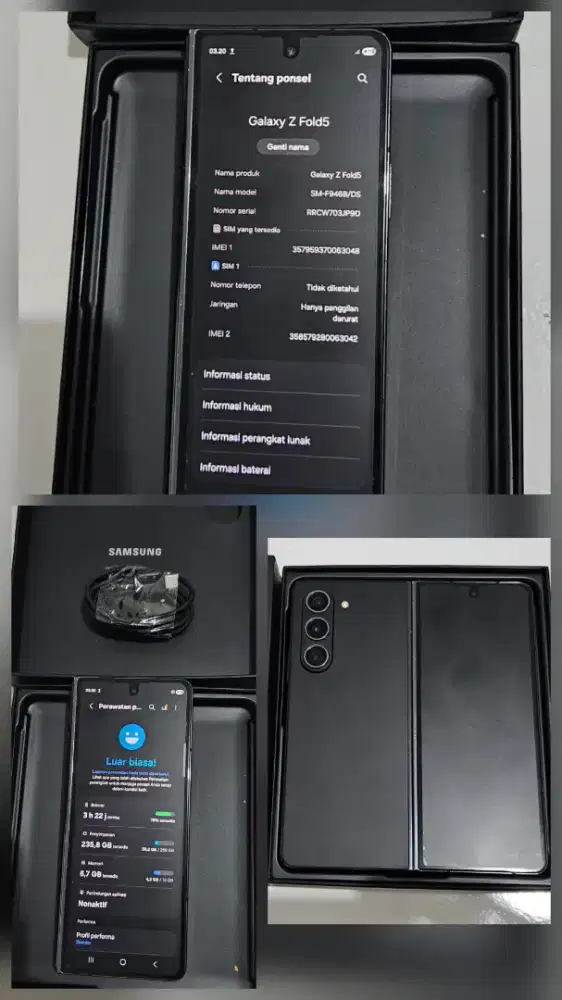 Samsung fold 5 12/256gb Normal