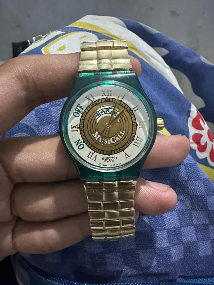 jam tangan vintage swatch swiss musicall martingala 1993