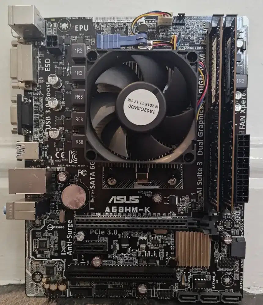 Amd A8 7600 + Asus A68HM-E + Ram 4gb