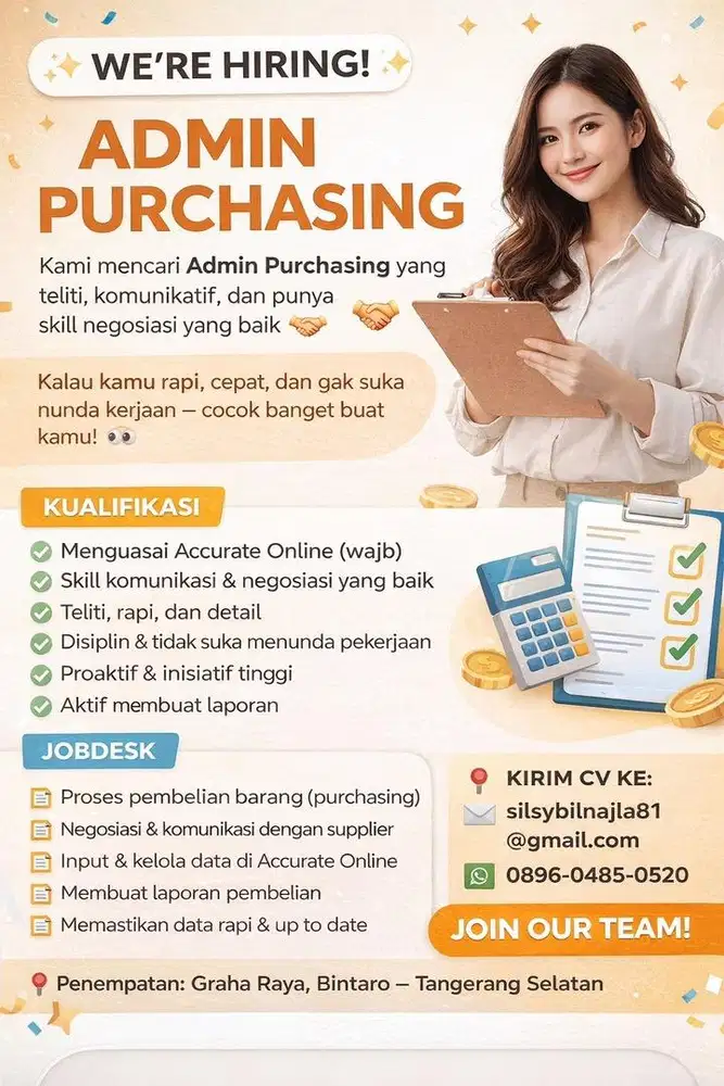 LOKER - ADMIN PURCHASING