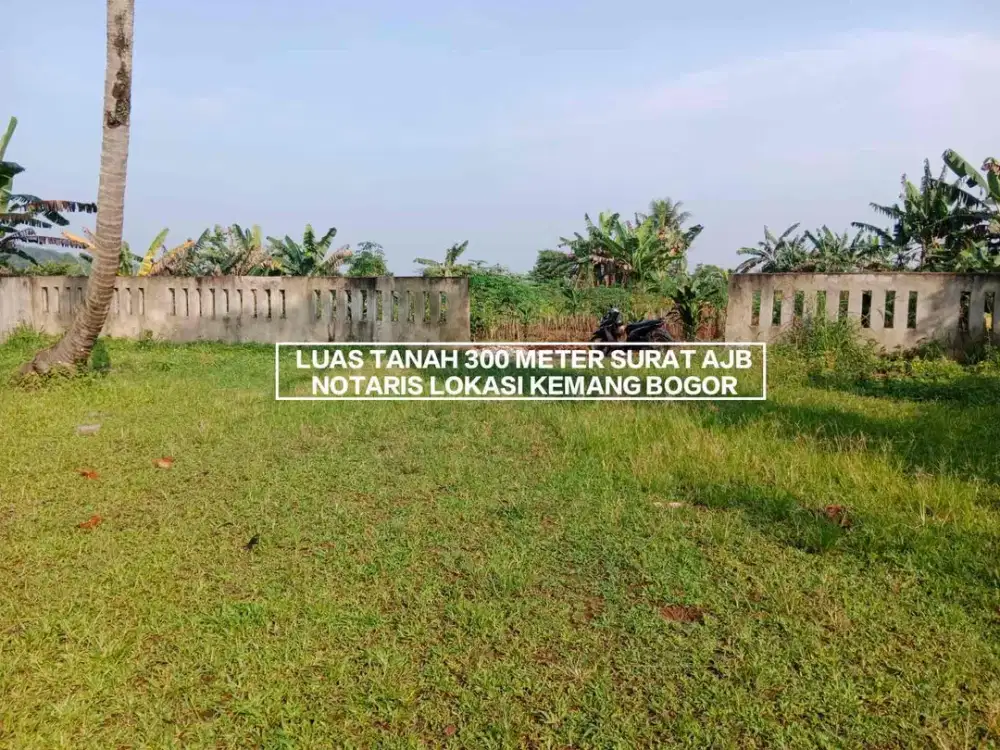 TANAH MURAH SUDAH PAGAR SEKELILING LOKASI DI KEMANG PARUNG BOGOR