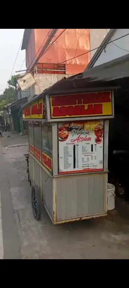 Gerobak Besi Besar Ex Martabak Bangka Manis Telor
