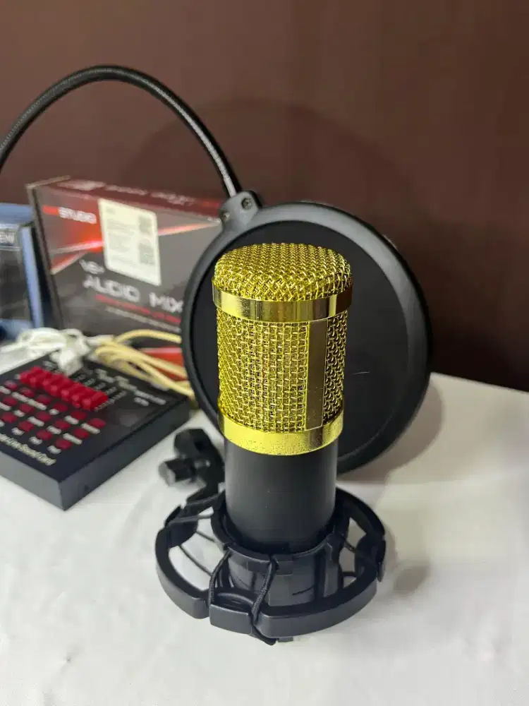 BM-800 Condenser Microphone – Siap Pakai + Bonus