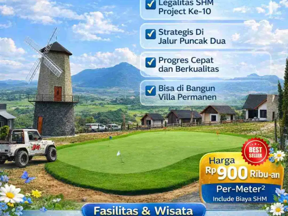 Jual tanah kavling sejuk view alam nuansa Eropa