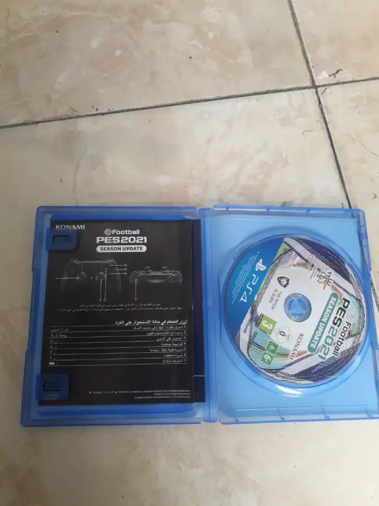Kaset ori PS4 pes 2021 update transfer normal mulus poris cipondoh