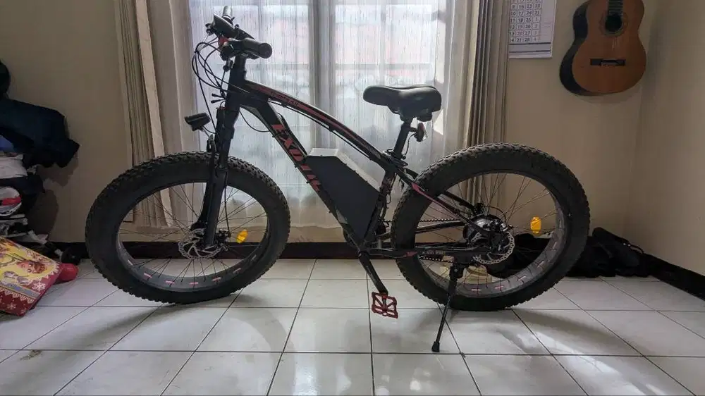 Sepeda listrik ebike fat bike Exotic 26 besar (jumbo) 48v 750w 10Ah