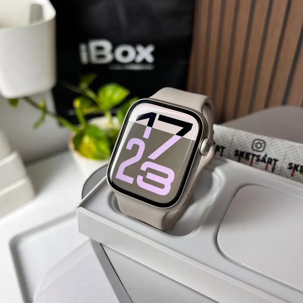 Apple Watch Series 7 45mm iBox Starlight iwatch Battery Health 94%