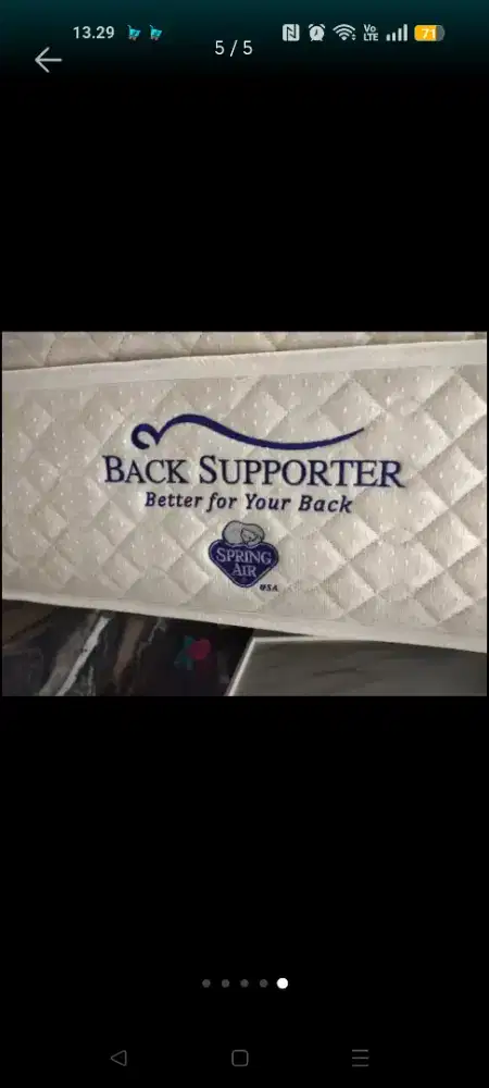 matras spring air tipe tinggi, baru 16jutaan, jarang pakai