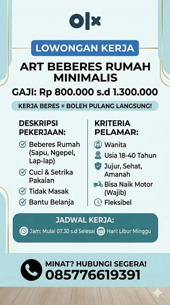 ART Beberes, Rumah Minimalis