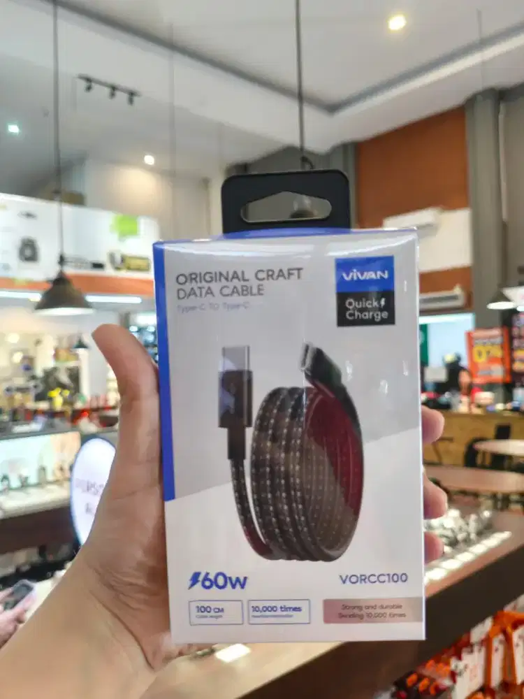 VIVAN Cable Data VORCC100 Type C TO C | Power Delivery 60W 3A