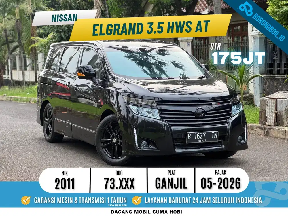Elgrand HWS 3.5cc cvt 2011 Hitam Istimewa