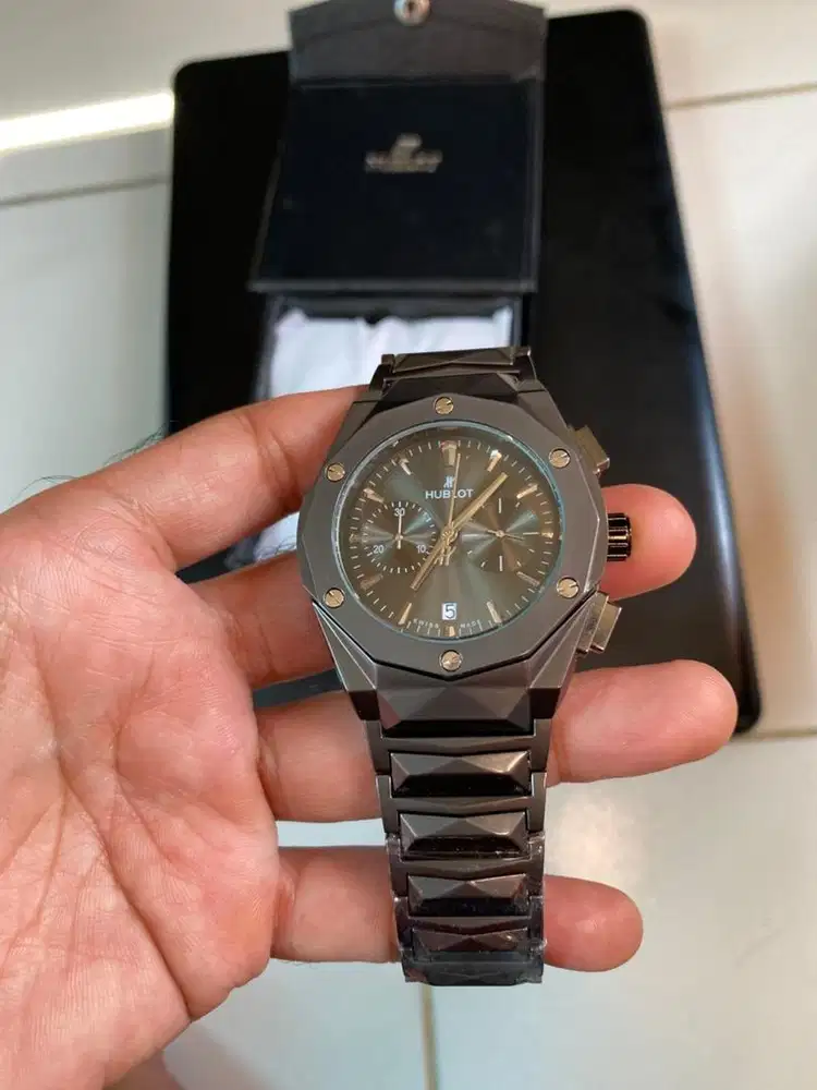 Jam pria crono n tgl aktif w black