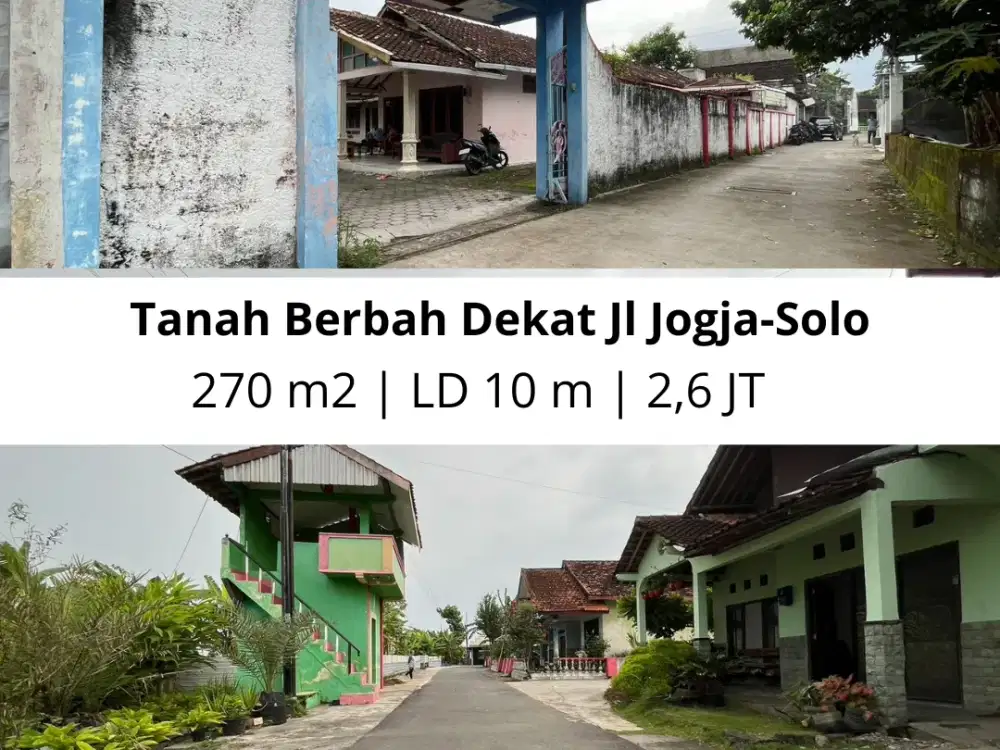 Tanah Berbah Dekat Jl Jogja-Solo