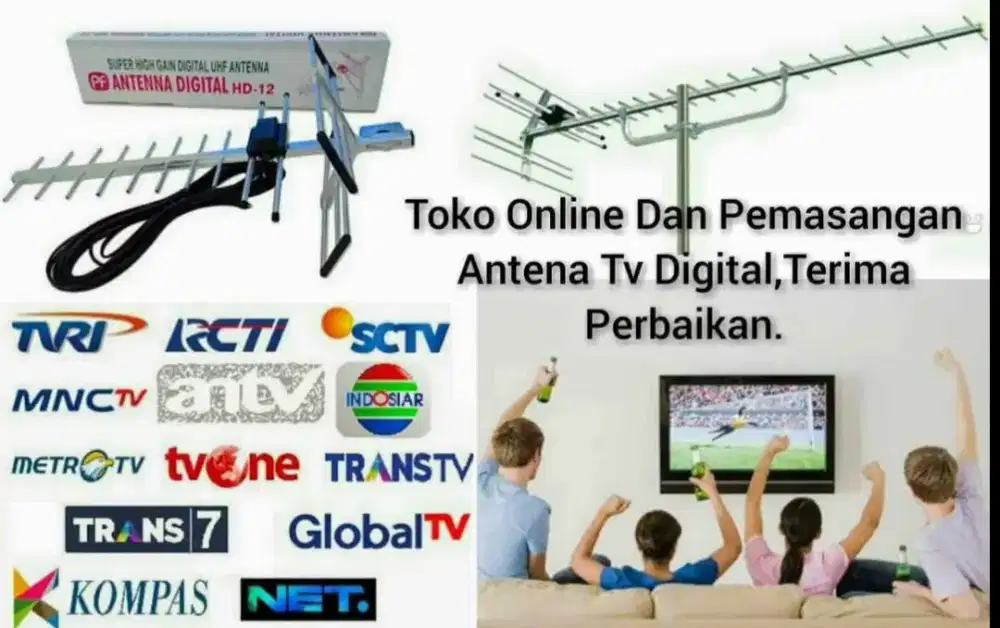 Ahli Jasa Instalasi Pemasangan Sinyal Antena TV Smart, Android, Led