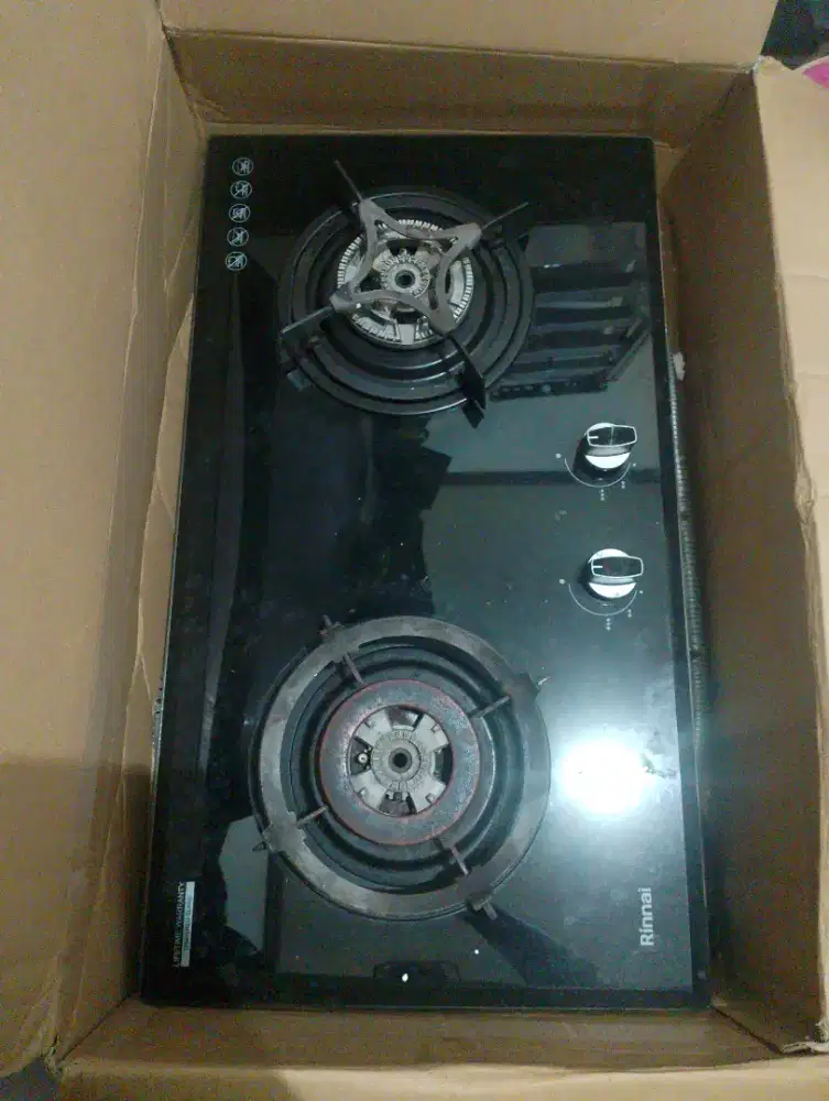 Kompor Gas Tanam Rinnai (Tempered Glass)