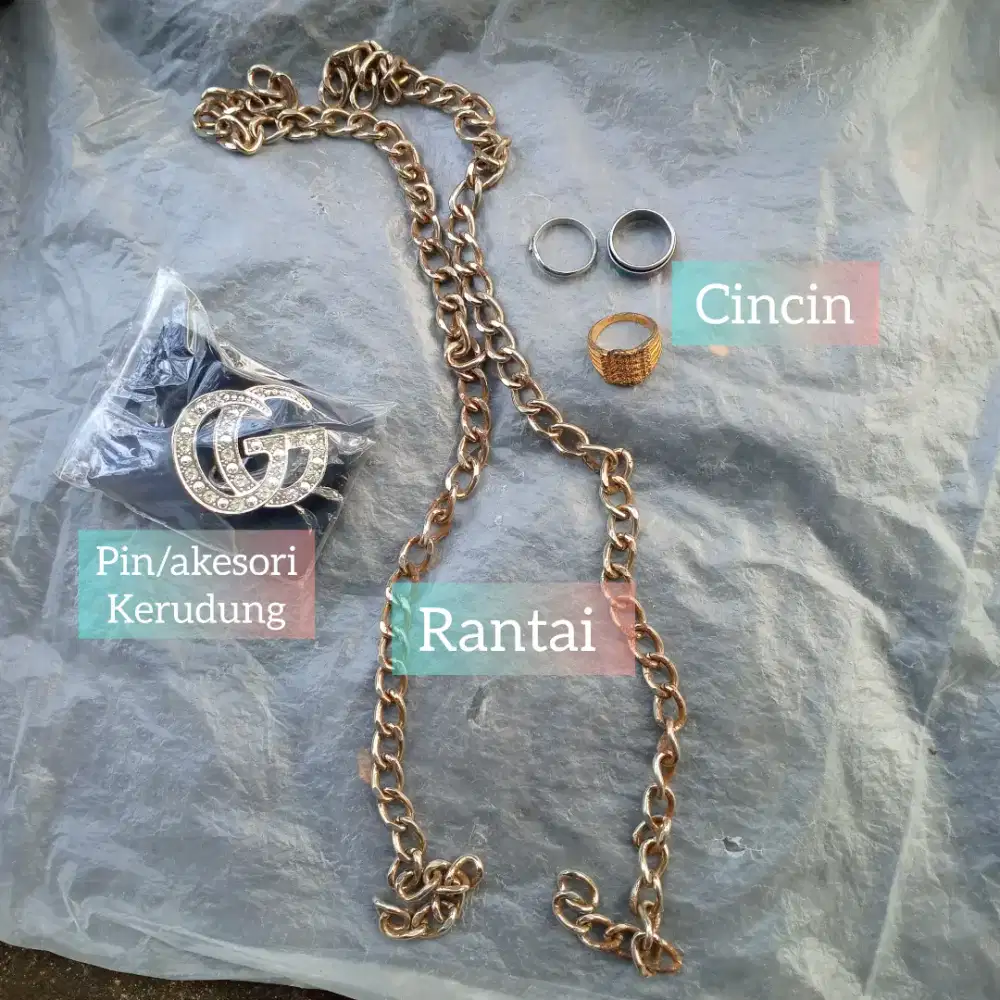 Cuma 5k per 1 aksesori cincin dan rantai multifungsi