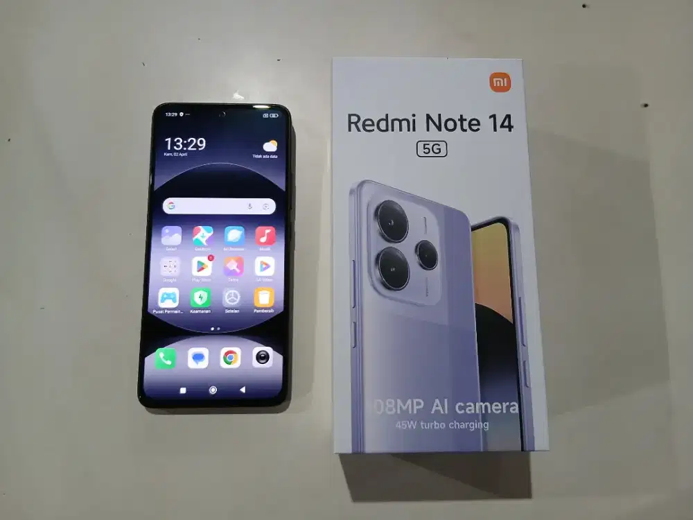 Redmi note 14 5G 8/256 fullset tangan pertama
