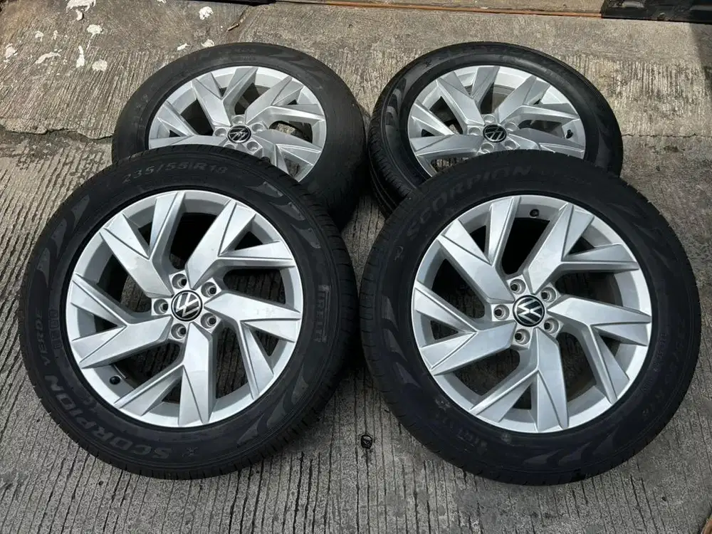 Jual VELG Original New Tiguan Allspace R 18 plus Ban Pirelli
