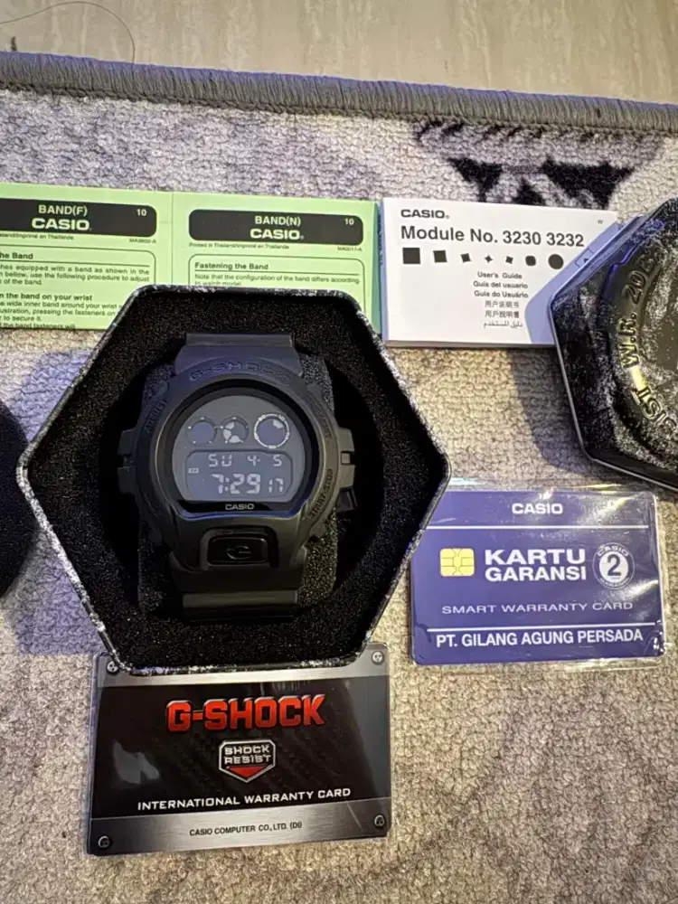 Casio G-Shock DW-6900BB-1DR Hitam seiko orient citizen