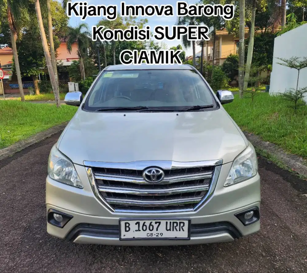 Toyota Innova G 2.0 AT Bensin Barong 2014 Kondisinya LUAR BIASA APIK