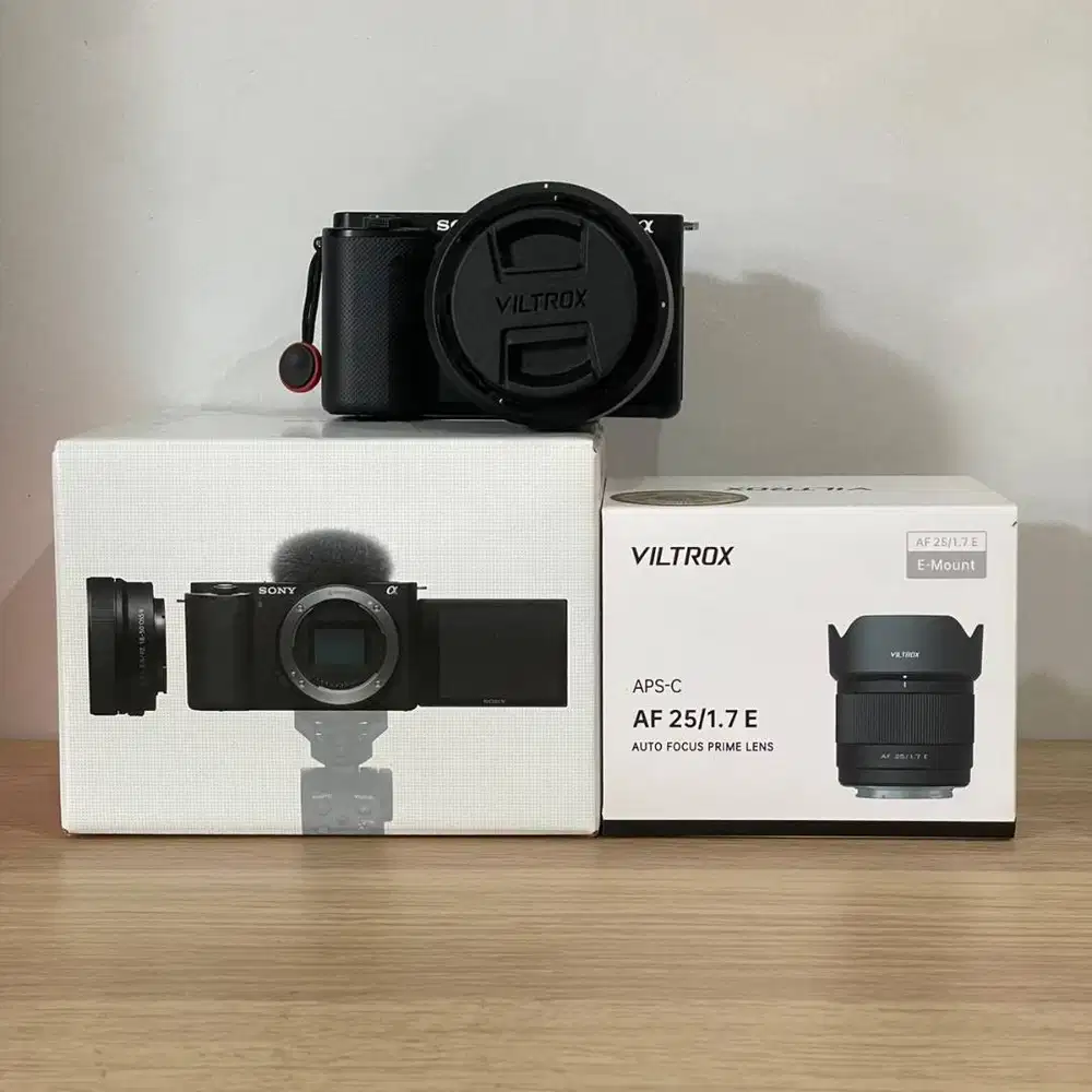WTS Kamera Sony ZVe10 dan Lensa Viltrox 25mm