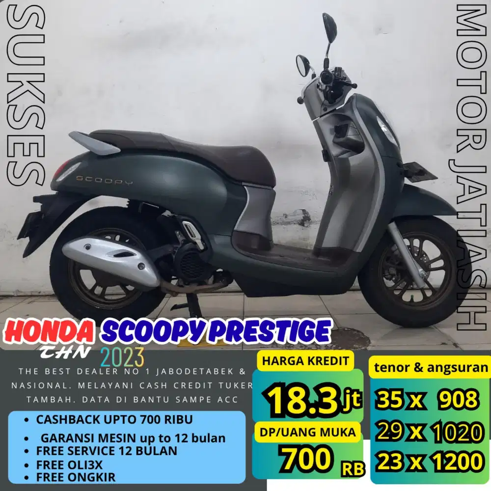 PROMO (SUKSES MOTOR) DP TERMURAH SYRT KTP& KK HONDA SCOOPY PRESTI 2023