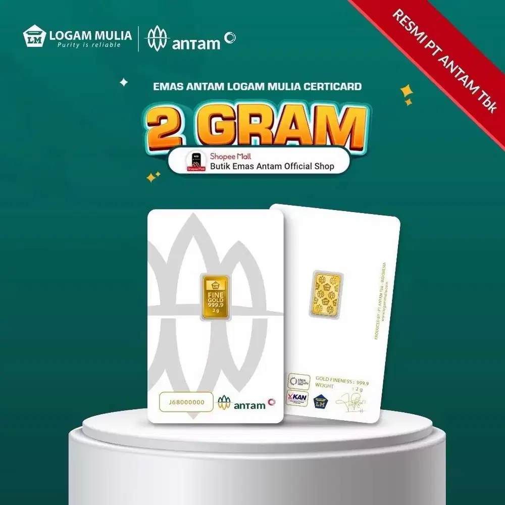Jual emas antam 2 gr logam mulia certicard