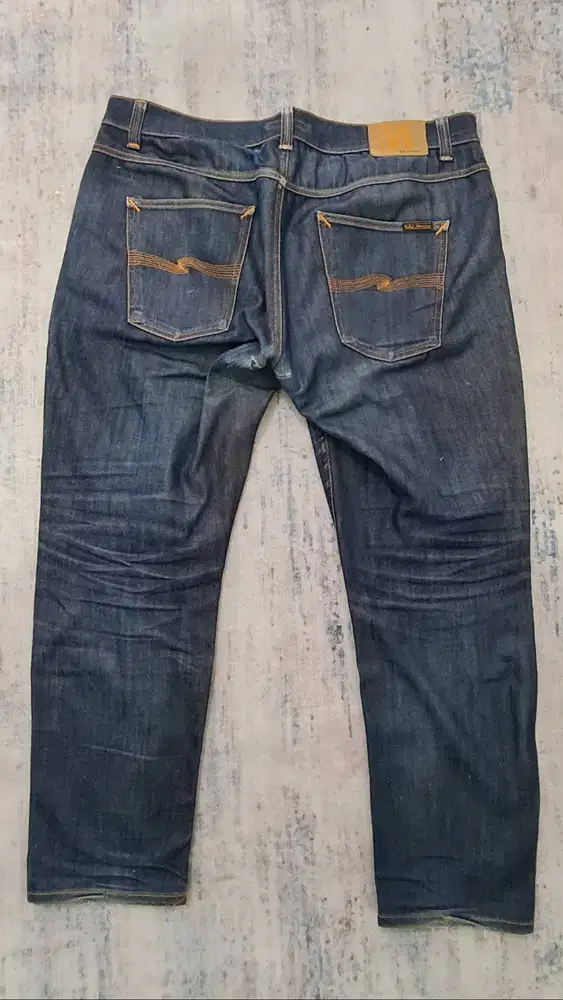 Celana Nudie Jeans Size 38 Lean Dean Dry 16 Dips Slim Fit (Used Ori)