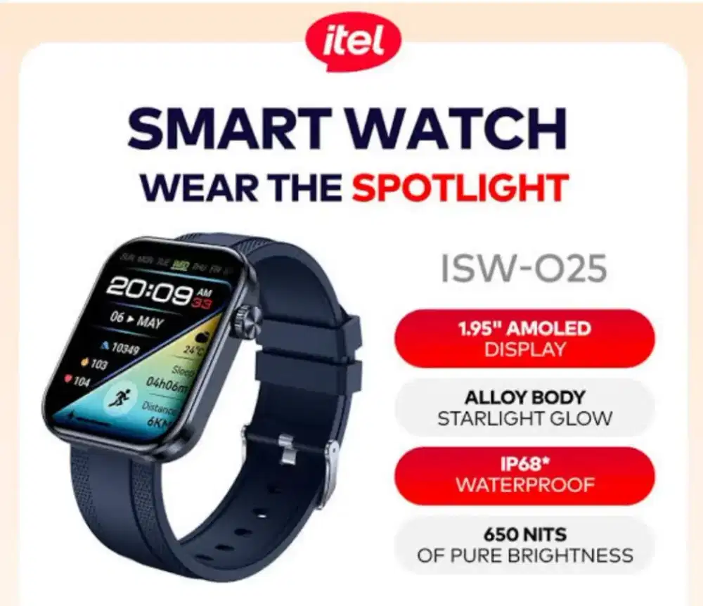 Murah jam tangan android itel O25 grs resmi, bs TT