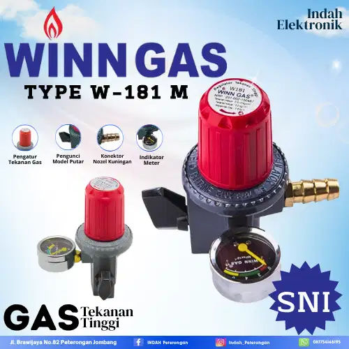 Regulator Tekanan Tinggi Winn Gas W-181M