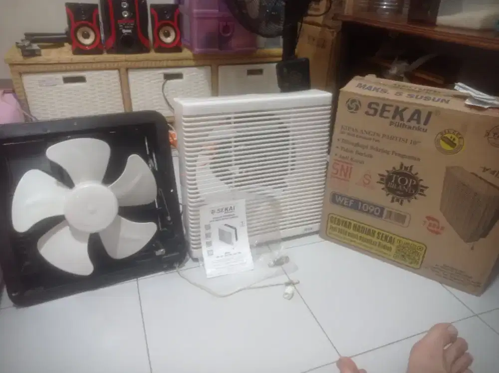 Jual-cpt(Gress baru 100%):Ehaustfan Sekai Uk.10 inch+Dus buku gransi