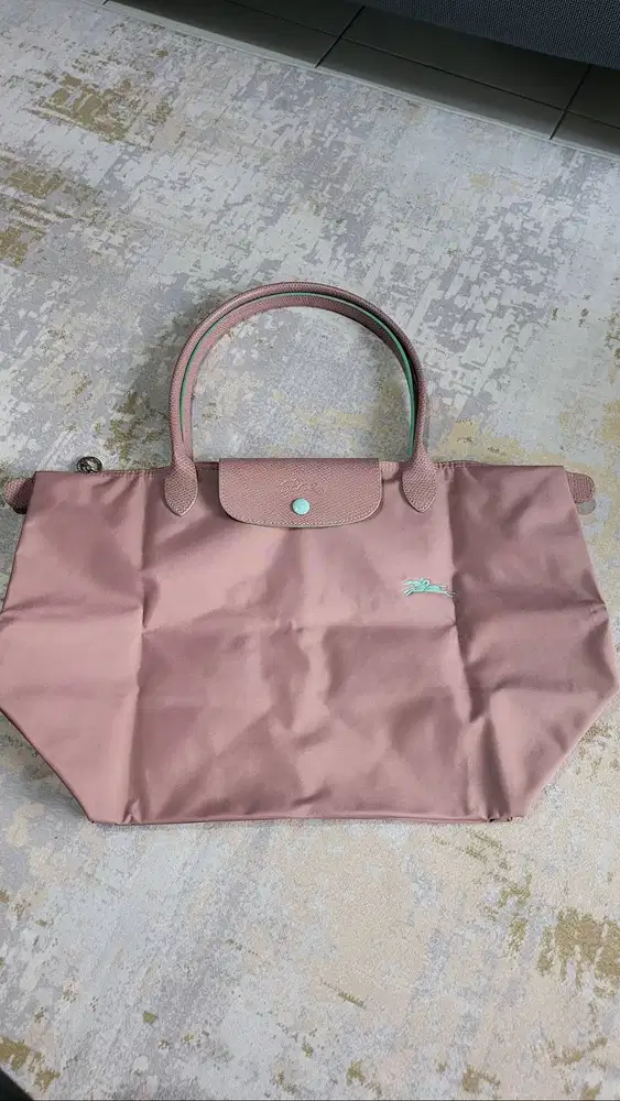 Preloved Longchamp Le Pliage Club Shoulder Bag Antique Pink Original