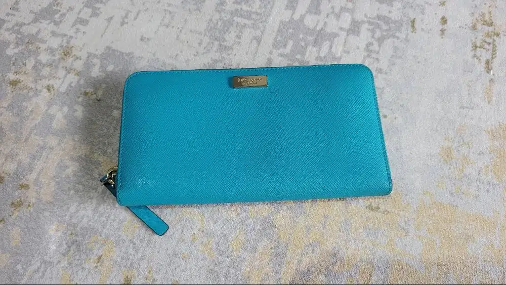 Kate Spade Newbury Lane Zip Around Purse Leather Original 100%