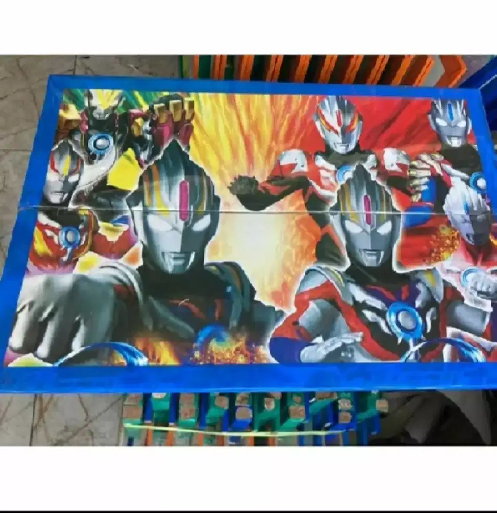 Meja lipat anak karakter cowok cewek ,kondisi baru