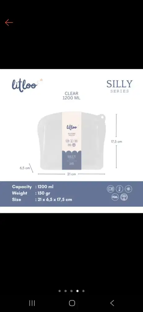 Pouch silicone multifungsi 1200ml