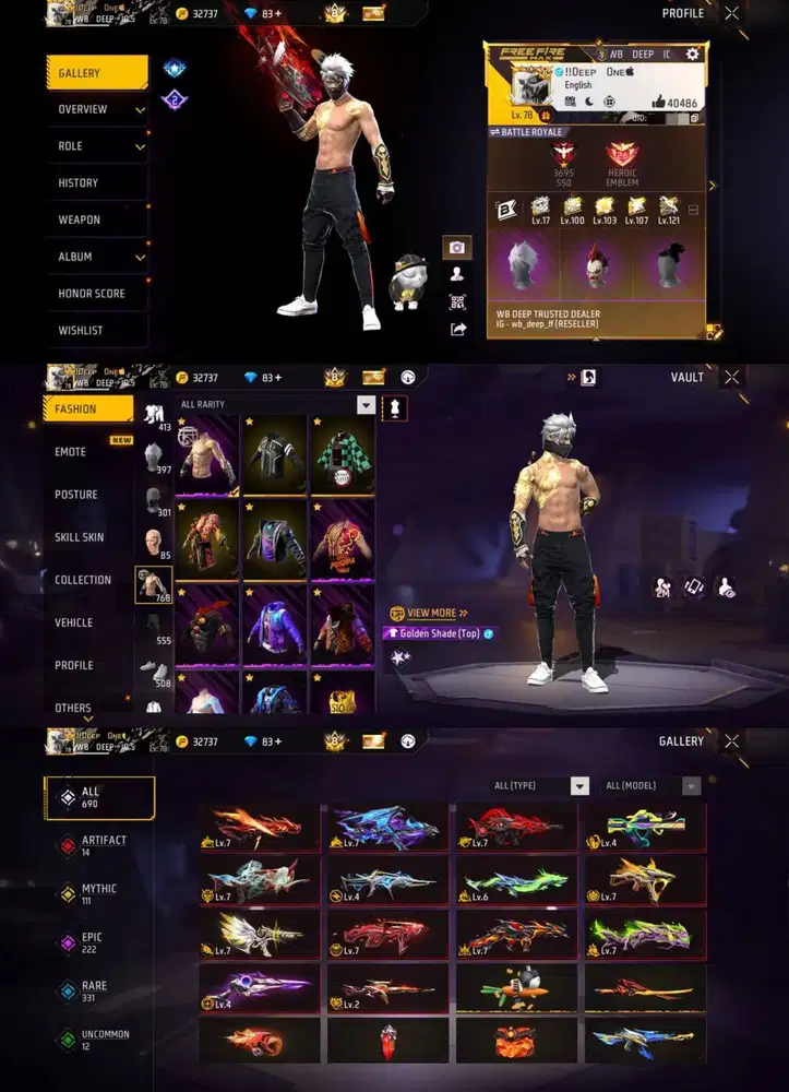 DI JUAL AKUN FF AMAN DAN AMANAH