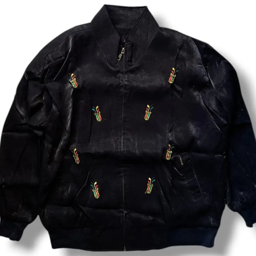 Bomber Bordir Hitam