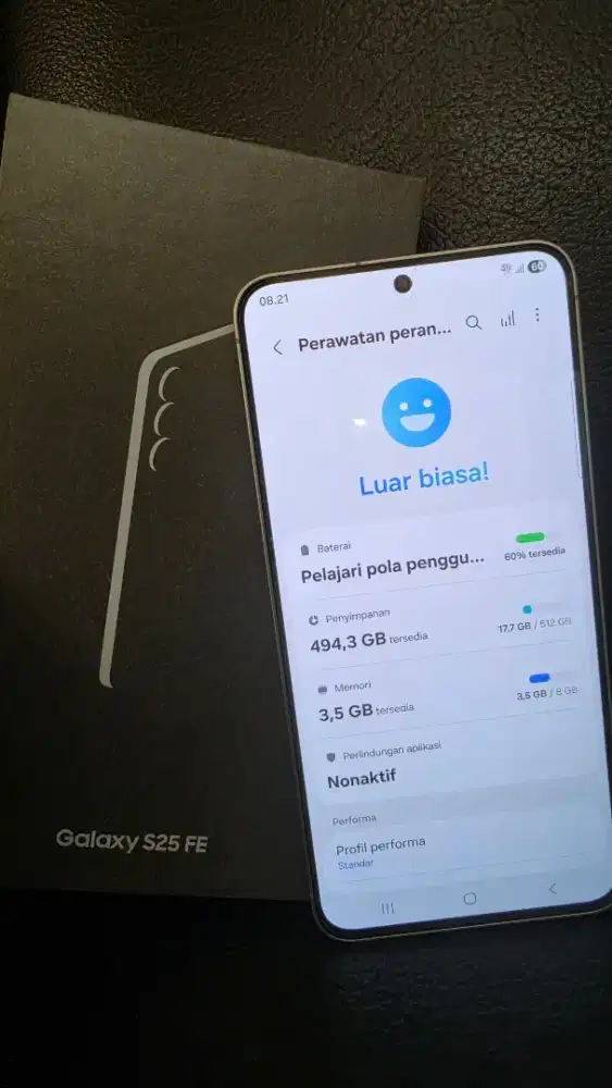 Samsung Galaxy S25 FE 512GB -Garansi Panjang, Rare, Icy blue + bonus