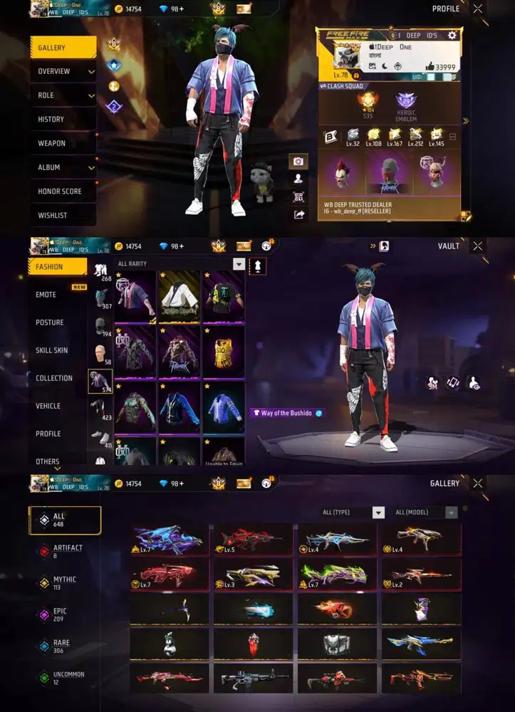 DI JUAL AKUN FF AMAN DAN TERPERCAYA