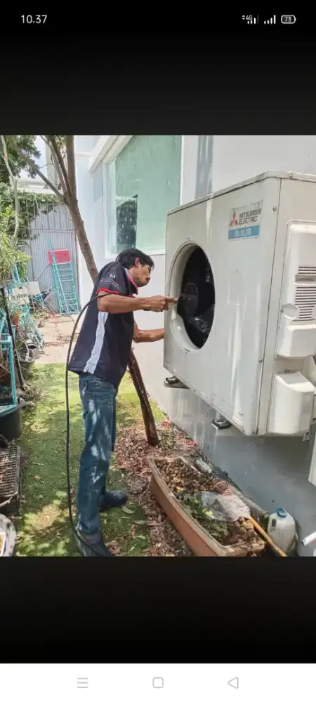 Jasa servis AC kulkas mesin cuci kompa air dll bergaransi