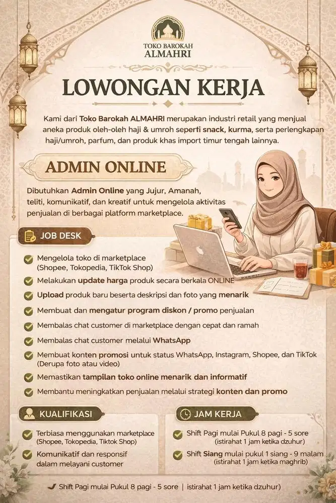 Lowongan Kerja Admin Online