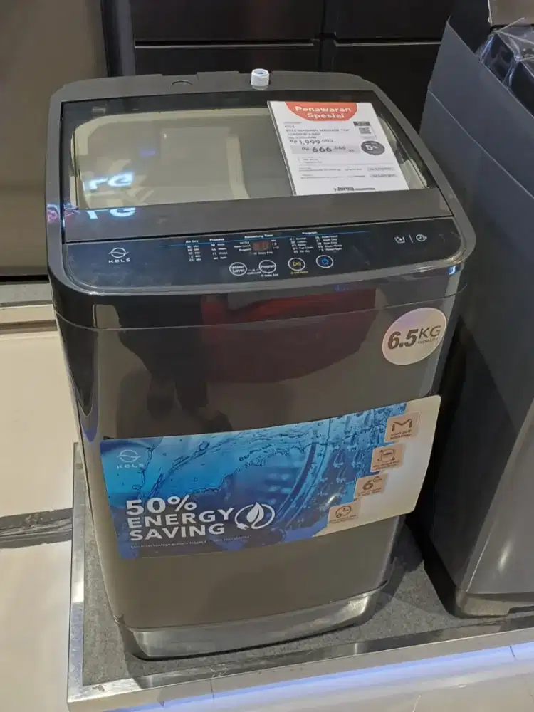 Mesin cuci kels top loading 6.5KG