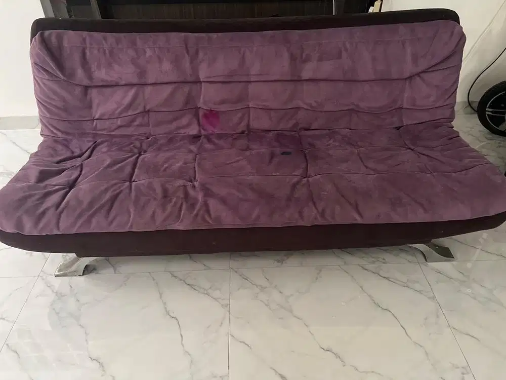 Jual sofa bed warna ungu