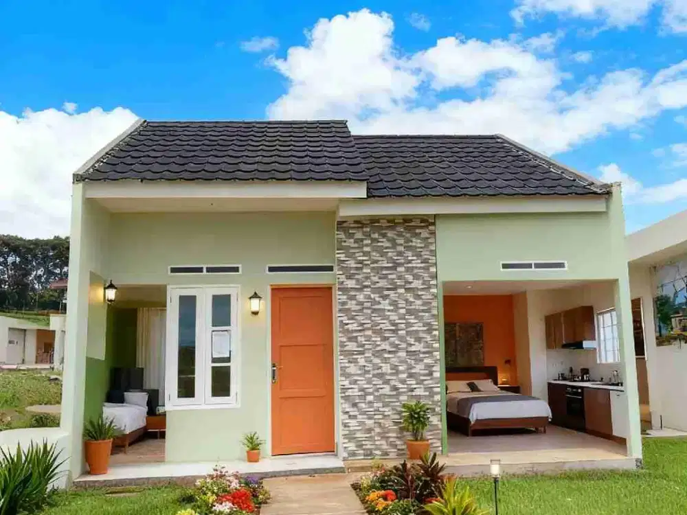 Rumah bergaya minimalis modern dekat dengan exit tol parungkuda dan statsiun parungkuda sukabumi