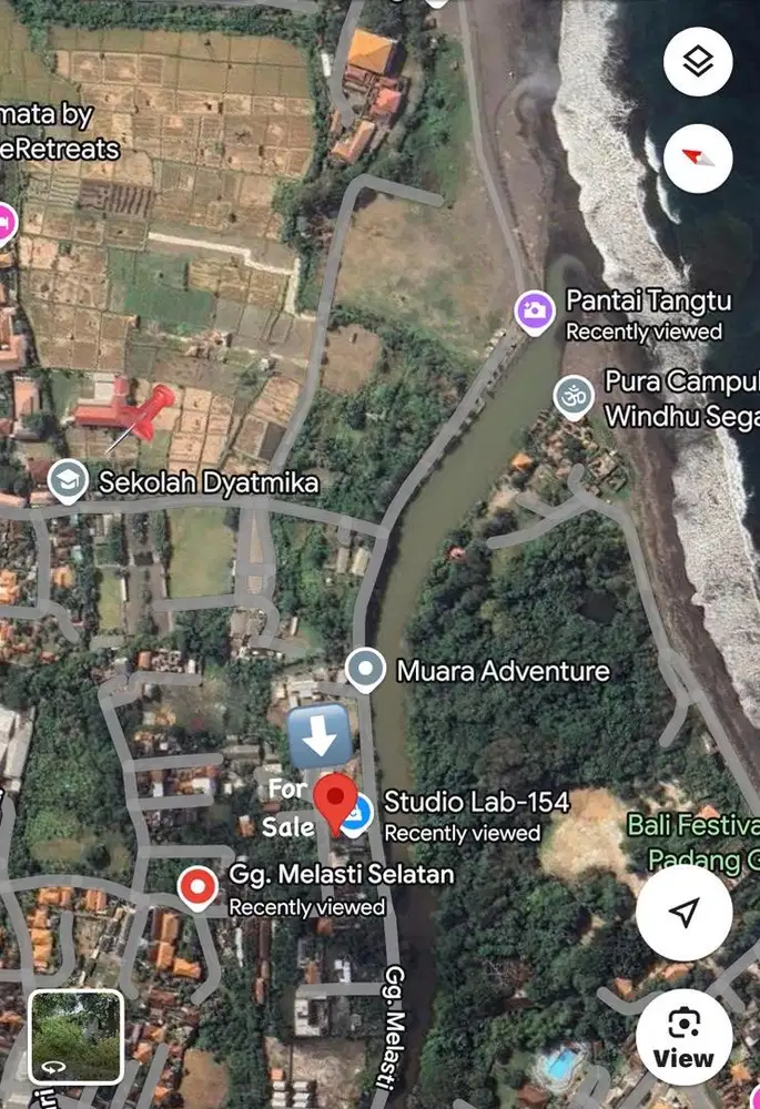 Land for sale 6are (30x20). Price Rp.800jt/are.