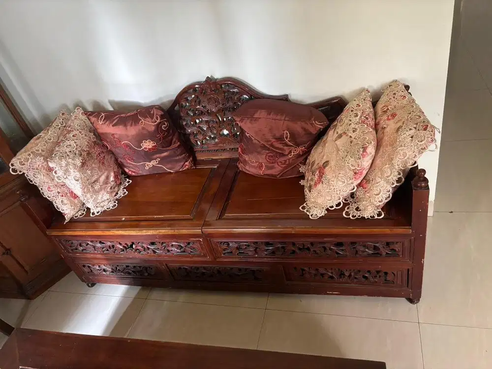 Sofa Asli Kayu Jati